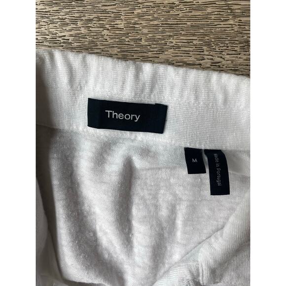 Mens Theory Polo in White Size Medium - Picture 3 of 3